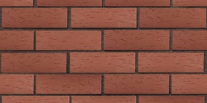 Клинкерный кирпич ЛСР Эдинбург тёмно-красный, Береста 0,7НФ на коричневом шве