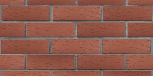 Клинкерный кирпич ЛСР Эдинбург тёмно-красный, Береста 0,7НФ на сером шве