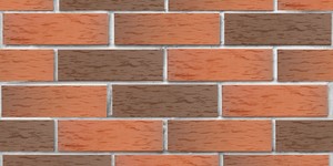 Клинкерный кирпич ЛСР Ноттингем красный флеш, Береста 0,7НФ на белом шве