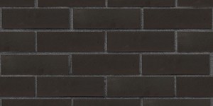 Клинкерный кирпич ЛСР Рейкьявик чёрный, гладкий 0,7НФ на графитовом шве