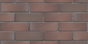 Клинкерный кирпич ЛСР Брюгге тёмно-терракотовый, гладкий, 0,7 НФ на сером шве