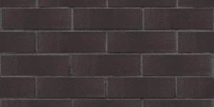 Клинкерный кирпич ЛСР глянцевый Рейкьявик чёрный, гладкий 0,7НФ на графитовом шве