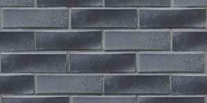 Клинкерный кирпич ЛСР Берген чёрно-серебристый, гладкий, 0,7НФ на сером шве