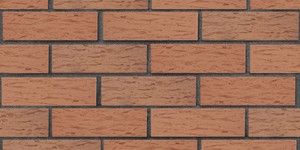 Кирпич облицовочный ЛСР, Светло-коричневый, Рустик, 1НФ на графитовом шве