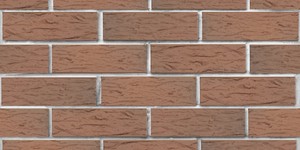 Кирпич облицовочный ЛСР, светло-коричневый флэш ультра, рустик 1НФ на белом шве
