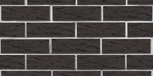 Кирпич облицовочный ЛСР, графитовый, рустик, 1 НФ на белом шве