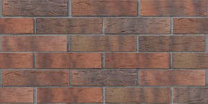 Кирпич облицовочный ЛСР, Ореховый флэш, Рустик, 1НФ на сером шве