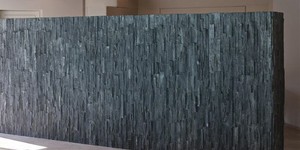 3D мозаика из камня RKS SLATE Сланец Black Bark Rockface для интерьера бассейна, бани, сацны, джакузи (3)