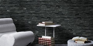 3D мозаика из камня для интерьера RKS SLATE Сланец Black Bark Rockface заказать (5)
