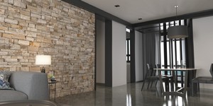 Интерьер стена под камень 3D панели Сланец Scotch Blend Country