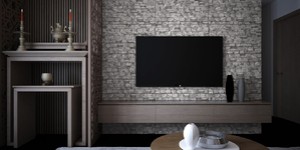 Каменная стена в интерьере фото 3D панели RKS SLATE Гранит Sesame Grey Country заказать (1)
