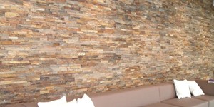 Каменные стены в интерьере фото 3D панели RKS SLATE Сланец Rusty Slate Rockface заказать (9)
