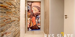 Натуральный камень для стен интерьера купить 3D панели RKS SLATE Cланец Multicolor Classic реальные фото объекта (7)