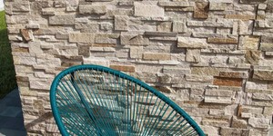 Отделка наружных стен камнем 3D панели RKS SLATE Кварцит Beige Slate заказать (1)