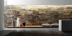 Отделка стен декоративным камнем заказать 3D панели RKS SLATE Кварцит Zeera Green Natural (1)