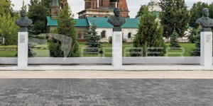 Тротуар из бетонной плитки Браер Старый Город Ландхаус ВЕЧЕР и БЕЛЫЙ