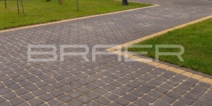 Тротуарная плитка БРАЕР купить Классико круговая коричневый, песочный, белый и винный