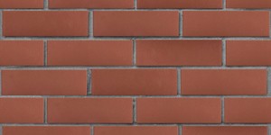 Клинкерный кирпич ЛСР Эдинбург тёмно-красный, гладкий 0,7НФ на сером шве