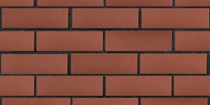 Клинкерный кирпич ЛСР Эдинбург тёмно-красный, гладкий 0,7НФ на черном шве
