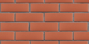 Кирпич печной, лицевой, полнотелый ЛСР, красный, М-400, F-100 на сером шве
